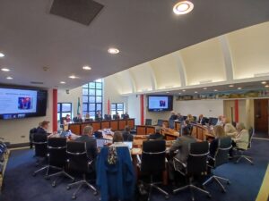 DBEC Political Advisory Group in session at the Chamber, Louth County Council, 23 April 2026.