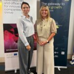Laura Mahoney, Director of Engagement at Dublin City University, and Cllr Sharon Tolan, Co-Chair of DBEC, at the DBEC Political Advisory Group meeting hosted by DCU at its DCU Innovate campus on 24 September 2026.