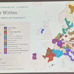 Map showing Europe’s cross-border regions and megaregions presented at the State of the Megaregions Conference 2026 in Brussels.